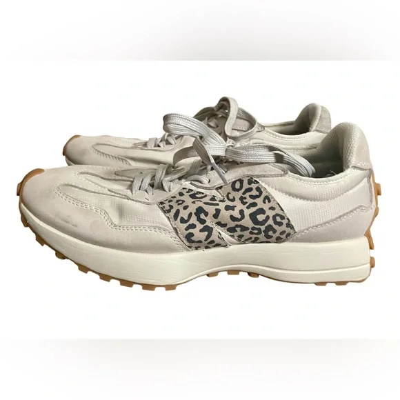 New Balance Unisex Shoes Sneakers Men’s US 8.5 Women’s 10 327 Moonbeam Leopard - Picture 1 of 15